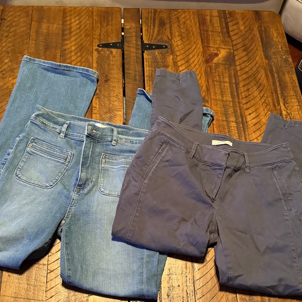 Blue and Gray Women Jeans from loft size 26 petite